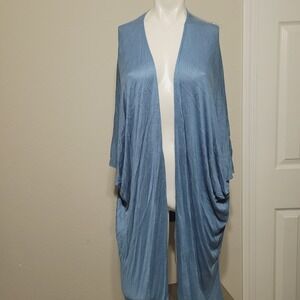 New Katie & Kelly One size Cardigan open front sheer stretch flowy 3/4 sleeve